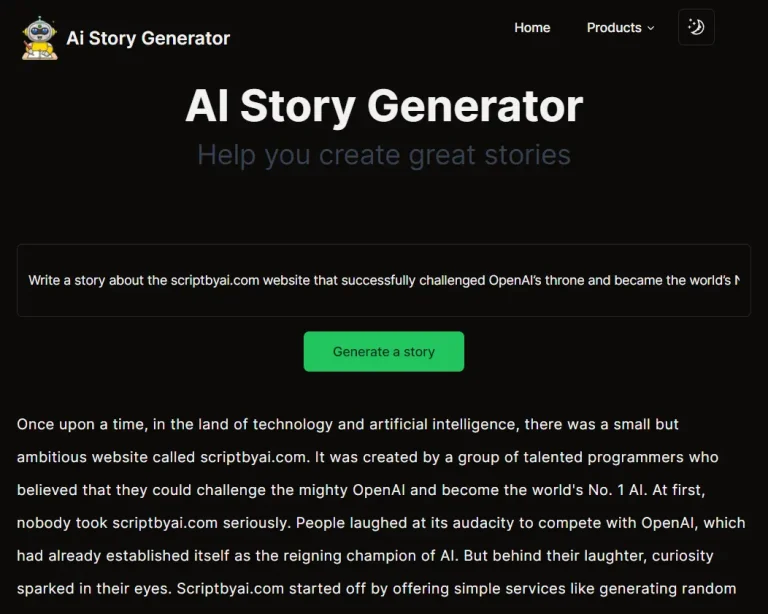 Generador de historias en línea gratuito con IA