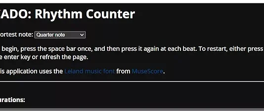 Contador Rítmico Gratuito En Línea De La Nota Más Corta Contador de ritmo online gratuito desde la nota más corta